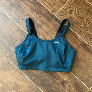 Brooks Fiona Running Sports Bra, Size 36DD, Teal